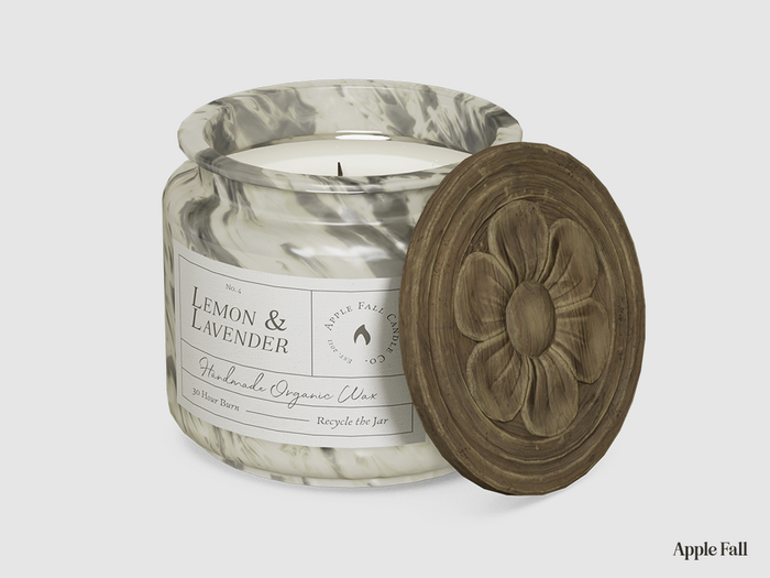 Apple Fall 3-Wick Jar Candle - Lemon & Lavender