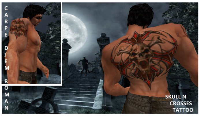 Skull n Crosses Tattoo