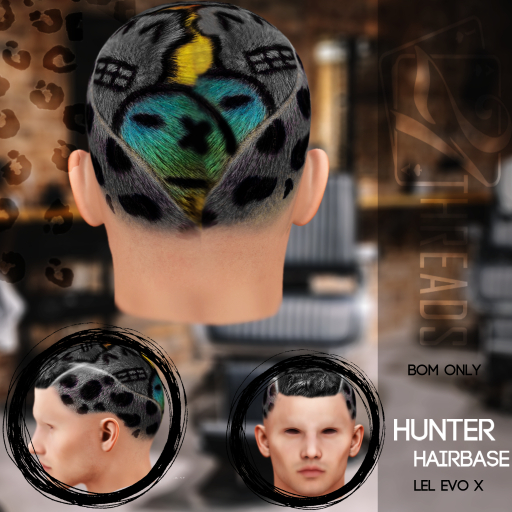 [21] Hunter Hairbase Grey/Black Lel Evo X