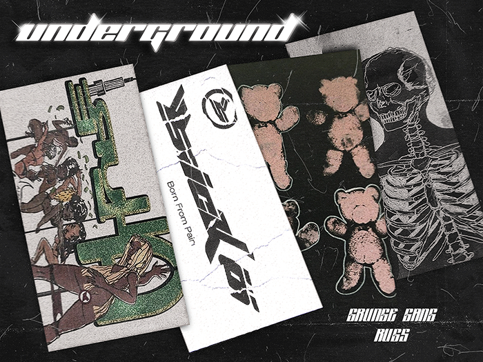 "U-G. GRUNGE GANG RUGS" [BUNDLE] [ADD]