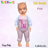 Tutti Frutti - Lullabeebs Yaz Onesie Pink