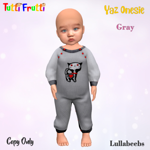 Tutti Frutti - Lullabeebs Yaz Onesie Gray