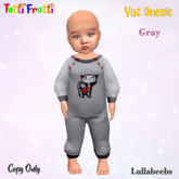 Tutti Frutti - Lullabeebs Yaz Onesie Gray