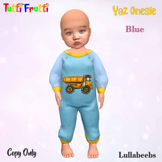 Tutti Frutti - Lullabeebs Yaz Onesie Blue