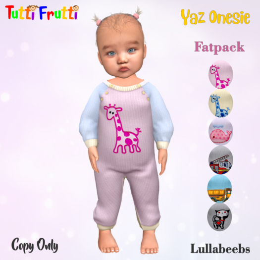 Tutti Frutti - Lullabeebs Yaz Onesie Fatppack