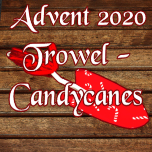 DFS Advent 2020 Trowel - Candycanes 2