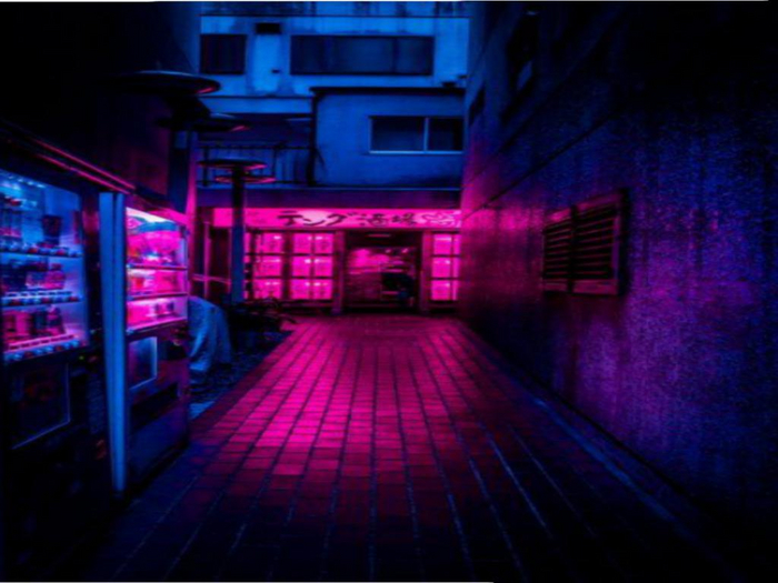 Neon Walkway Texture
