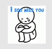 580A - I so miss you - ANIMATED Greeting Card