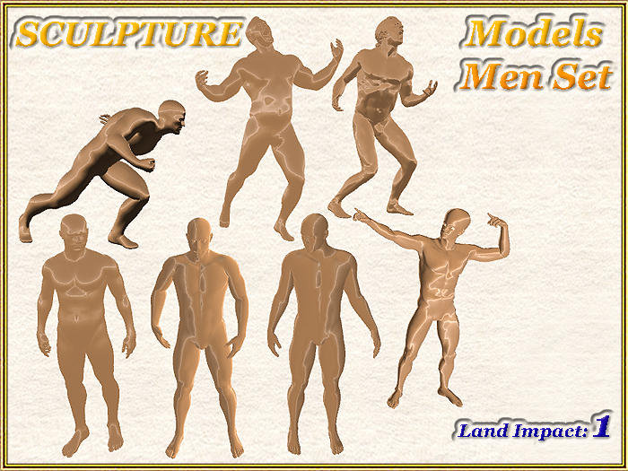 SCULPTURE - Models Men Set (1 LI) (Full perm)  