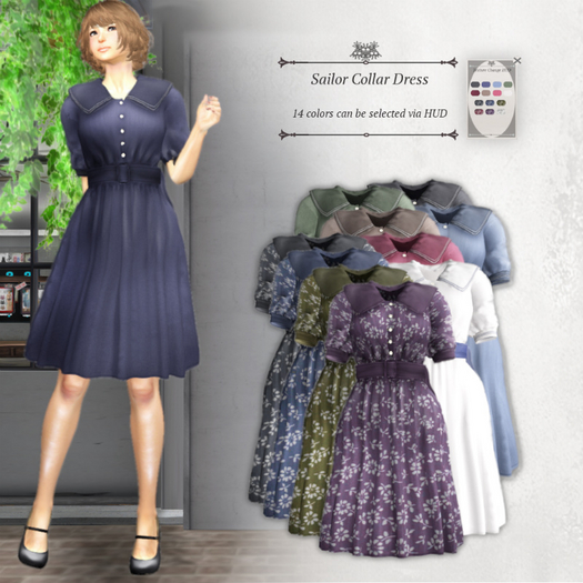 S@BBiA::Sailor Collar Dress
