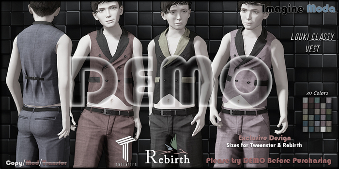 Louki Classy Vest Kids -DEMO- Tweenster, Rebirth -Imagine-