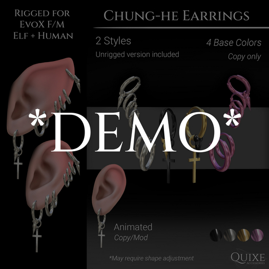 QUIXE - Chung-He Earring *DEMO*