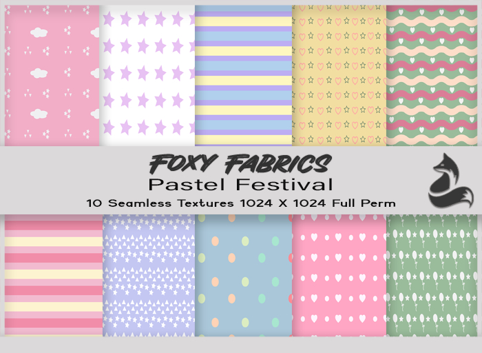 FF - Pastel Festival Seamless Textures