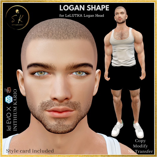 [STYLE-KARD] Logan Shape - Lelutka Logan Head