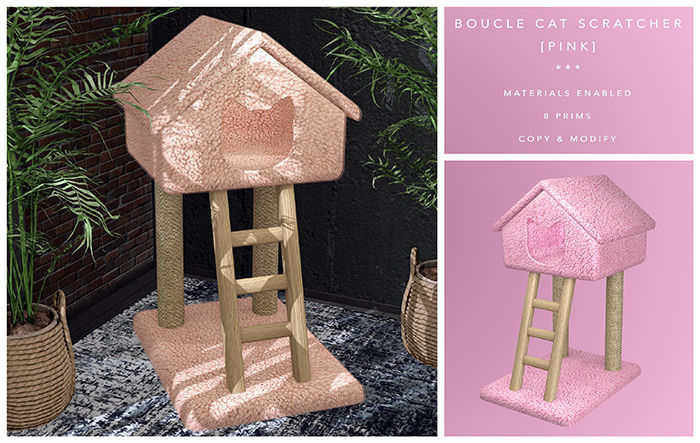 [F] Boucle Cat Scratcher // PINK