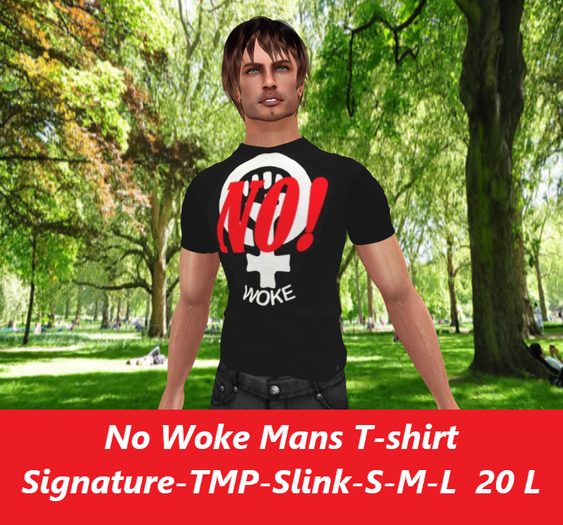 No Woke-Mens' mesh shirt