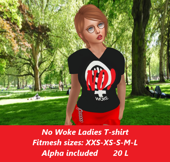 No Woke-Ladies V-neck T-shirt