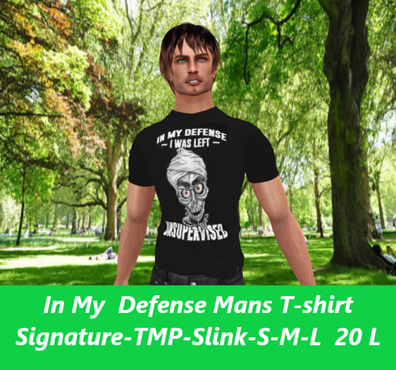In my defense-Mens' mesh shirt