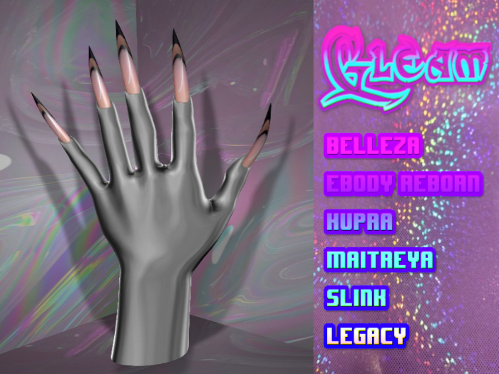 GLEAM - Blk French Manicure