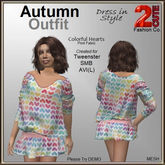 Autumn Outfit [2cute] Colorful Hearts - Tweenster, SMB, AVI(L)
