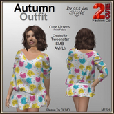 Autumn Outfit [2cute] Cute Kittens - Tweenster, SMB, AVI(L)
