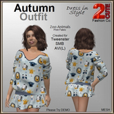 Autumn Outfit [2cute] Zoo Animals - Tweenster, SMB, AVI(L)