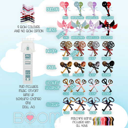 *BOOM* Key and Ward Set (crown-scepter/titanium) 