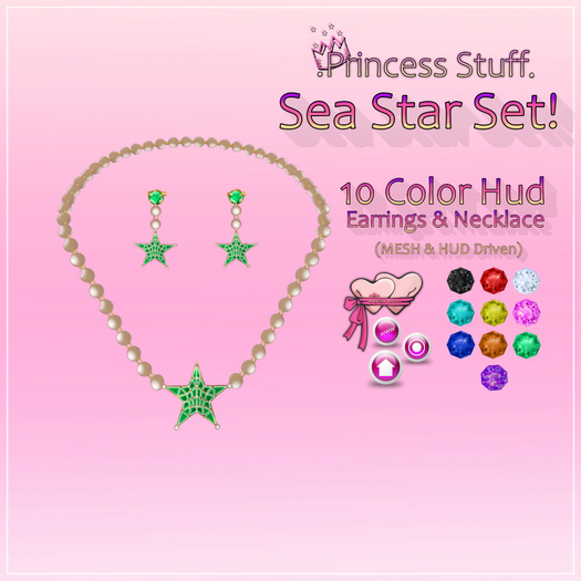.Princess Stuff. [Sea Star] 10 Color HUD SET!_add