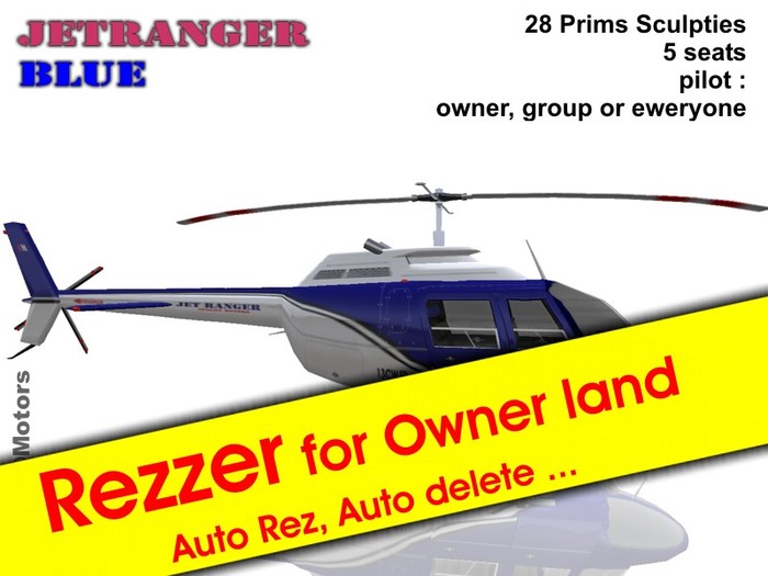 Box Rezzer Helicopter Jetranger blue