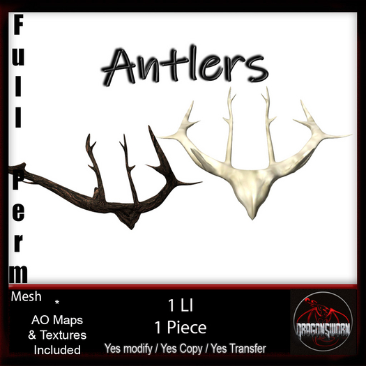 Full Perm Connected Antlers
