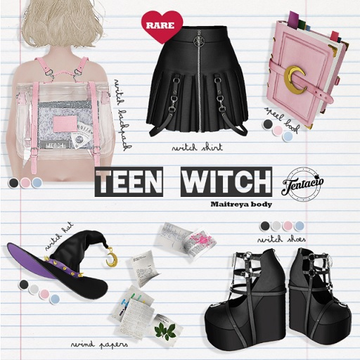*Tentacio* Teen witch hat pink