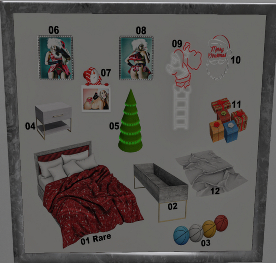 01 ::InkMe:: Winter Bedroom RARE