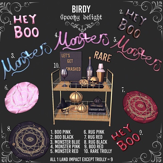 5.Birdy - Spooky Delight - Monster - Red