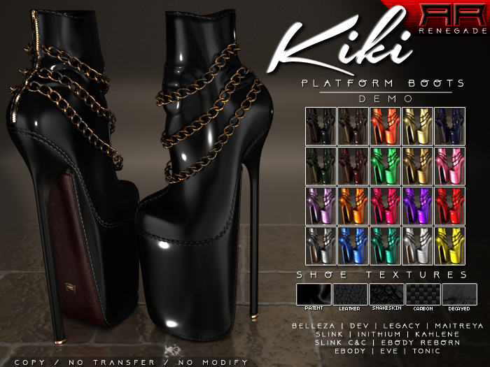 [Renegade] Kiki Platform Ankle Boots - Demo