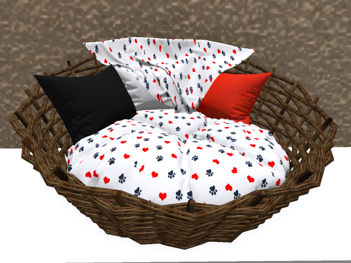 catbed  red black