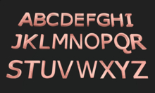 Mesh Letter (pink)