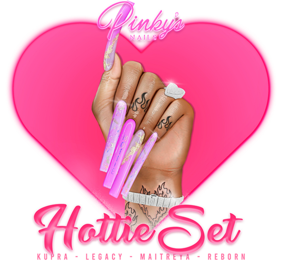 !! Pinky's Nails !! Hottie Set ' Square