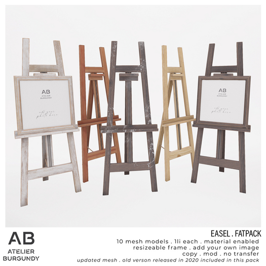 Atelier Burgundy . Easel FATPACK