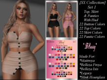 *BSASSY* SX COLLECTION SET 1 TOP AND SKIRT WITH HUD