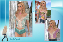 REBIRTH FRILLED TOP IN TWO SIZES WITH HUD! 