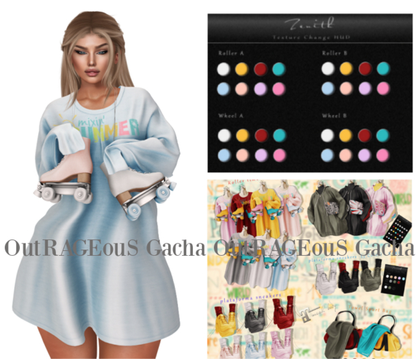 =Zenith=Roller time dress (Sky) - Maitreya