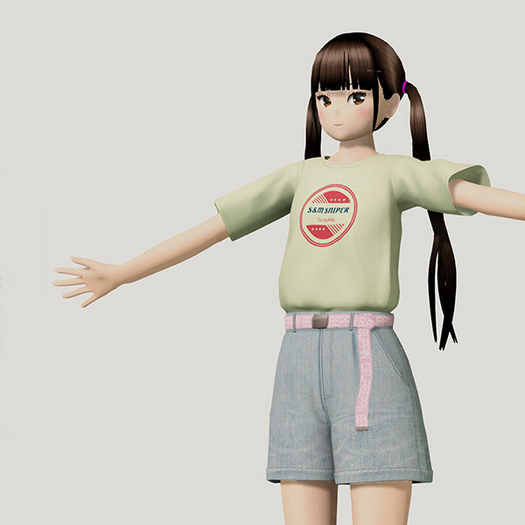 long belt half pants and shirts DEMO