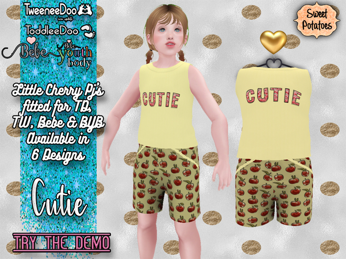 < SP > Little Cherry PJ's for TD/BEBE/TW/BYB - Cutie