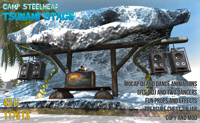 TSUNAMI DJ BOOTH & STAGE (PBR) — ALL MOCAP ANIMATIONS