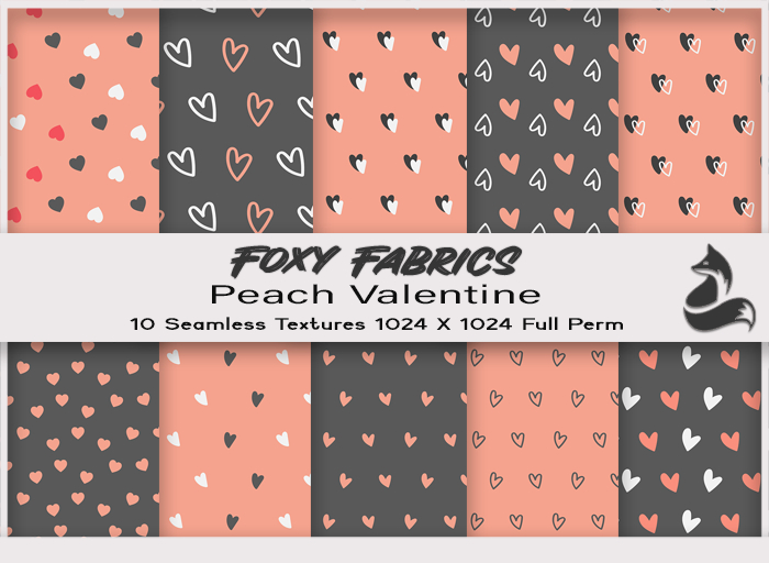 FF - Peach Valentine Seamless Textures