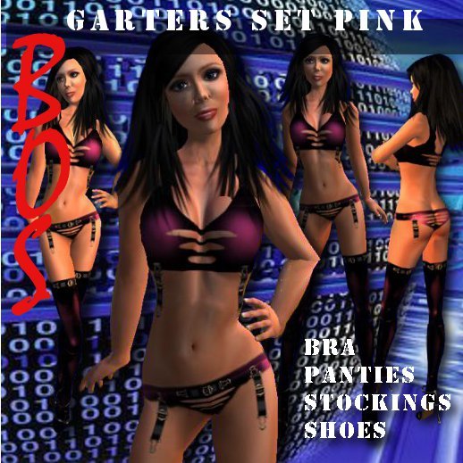 =BoS= Garters Set - Pink