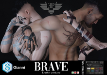 L'Emporio&PL::*Brave*:::-Leather armband-Signature Gianni.