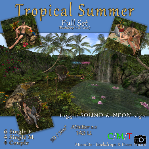 M-BdP :: Tropical Summer - Full Set (BD incl. Poses)