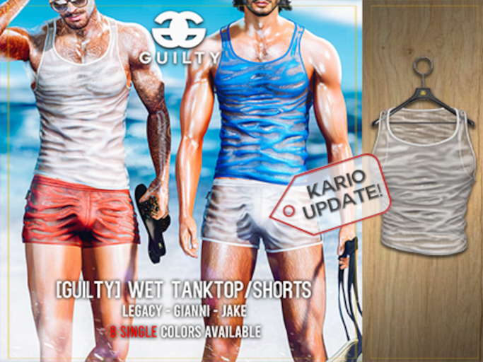 GUILTY 058 Wet TankTop White