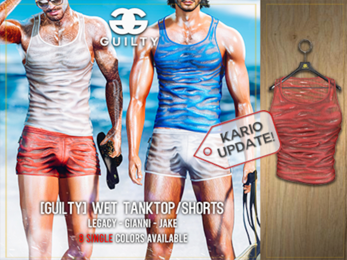 GUILTY 058 Wet TankTop Red